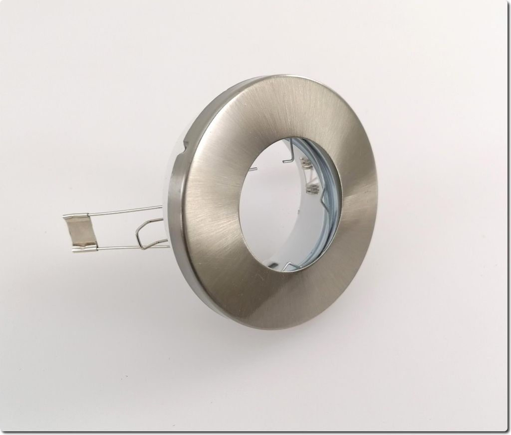 IP65 Einbaustrahler Nickel matt rund Edelstahl