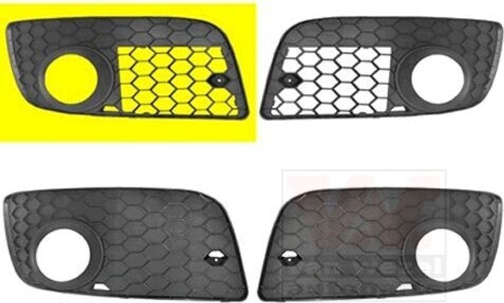 VAN WEZEL 5893592 - OE 1K0853666P9B9 Lüftungsgitter, rechts für Golf V (1K)
