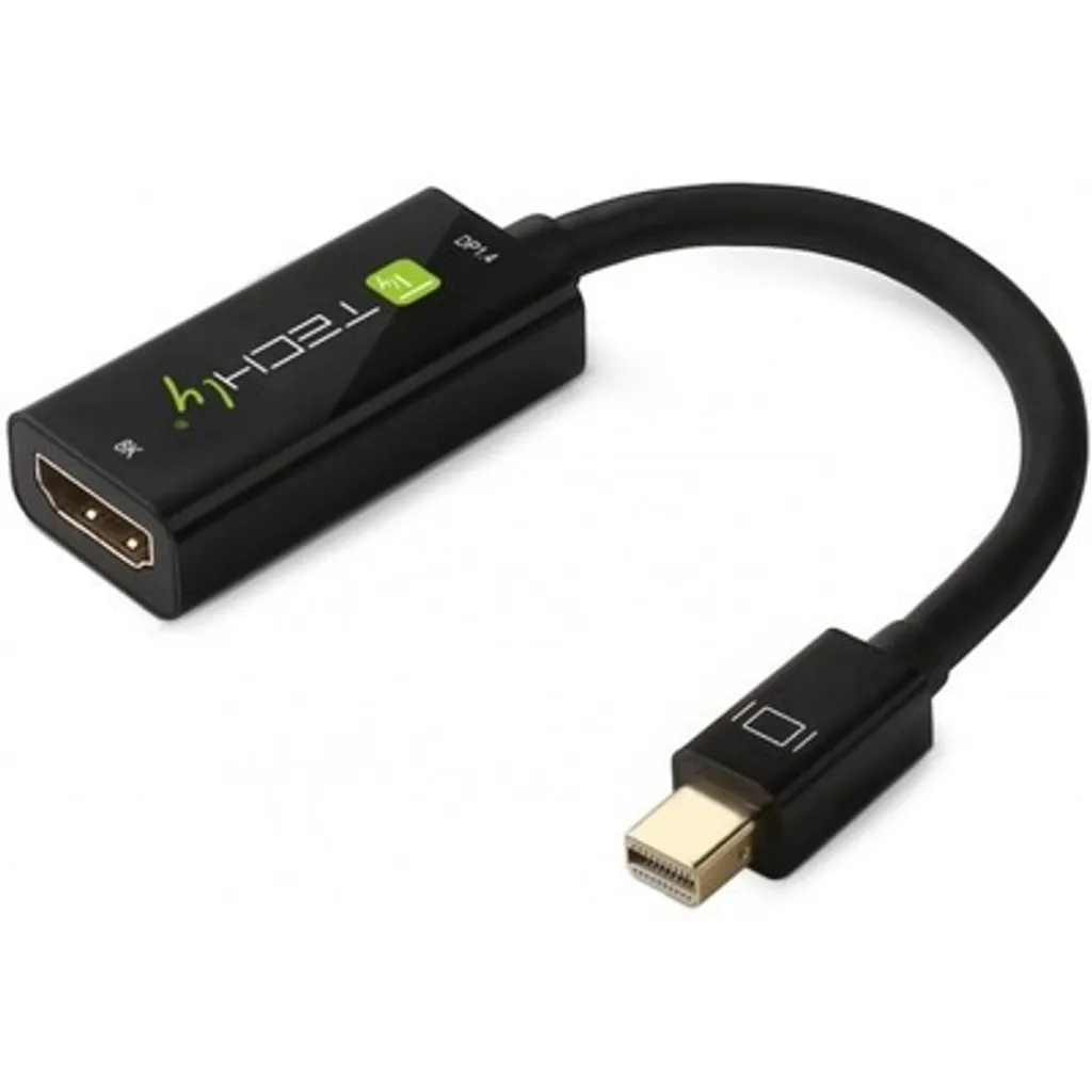 Câble Adaptateur Vidéo MiniDP vers HDMI Noir pour Moniteur et TV HD
