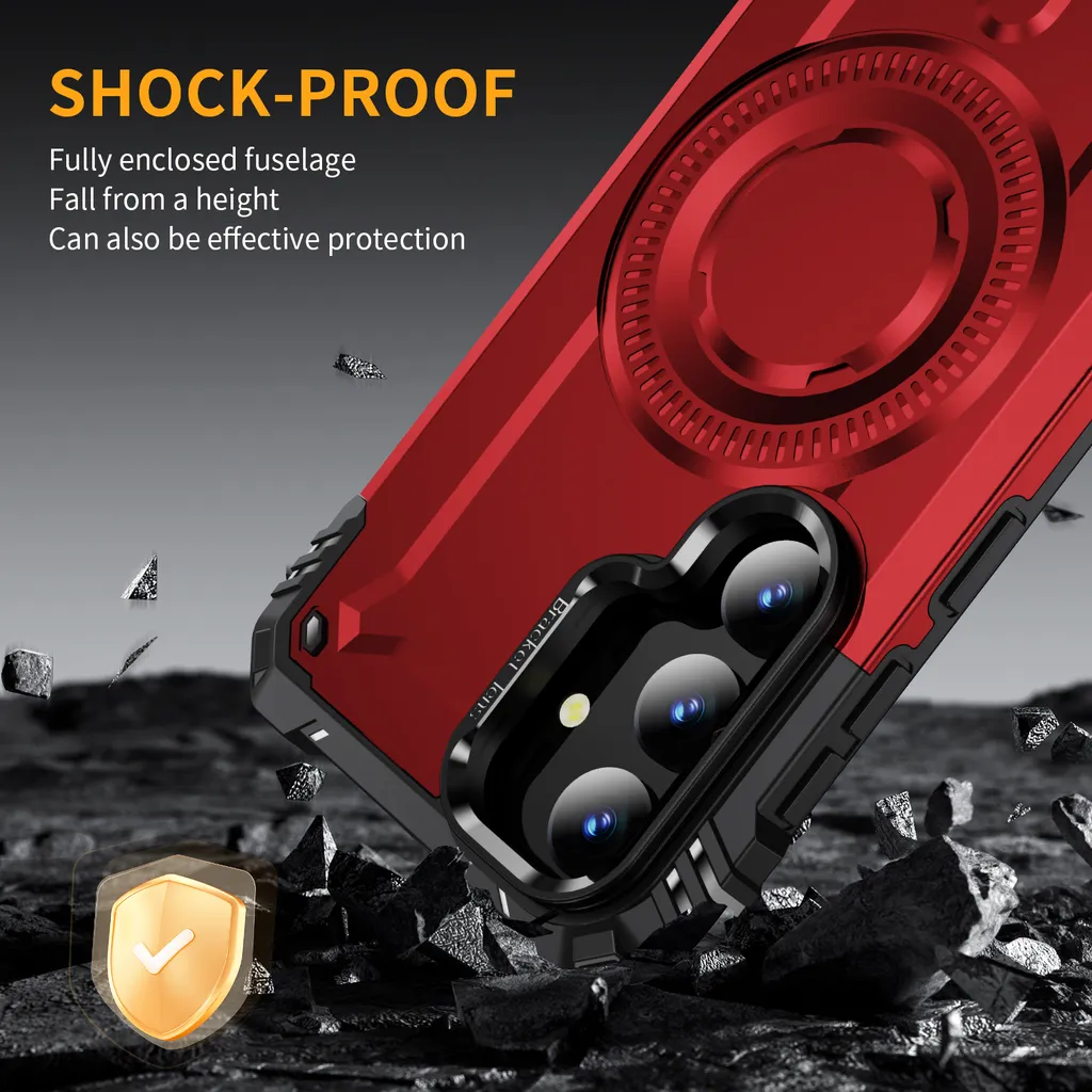 Cover Samsung S24 Rossa: La più Resistente con Anello e Magnete - 7
