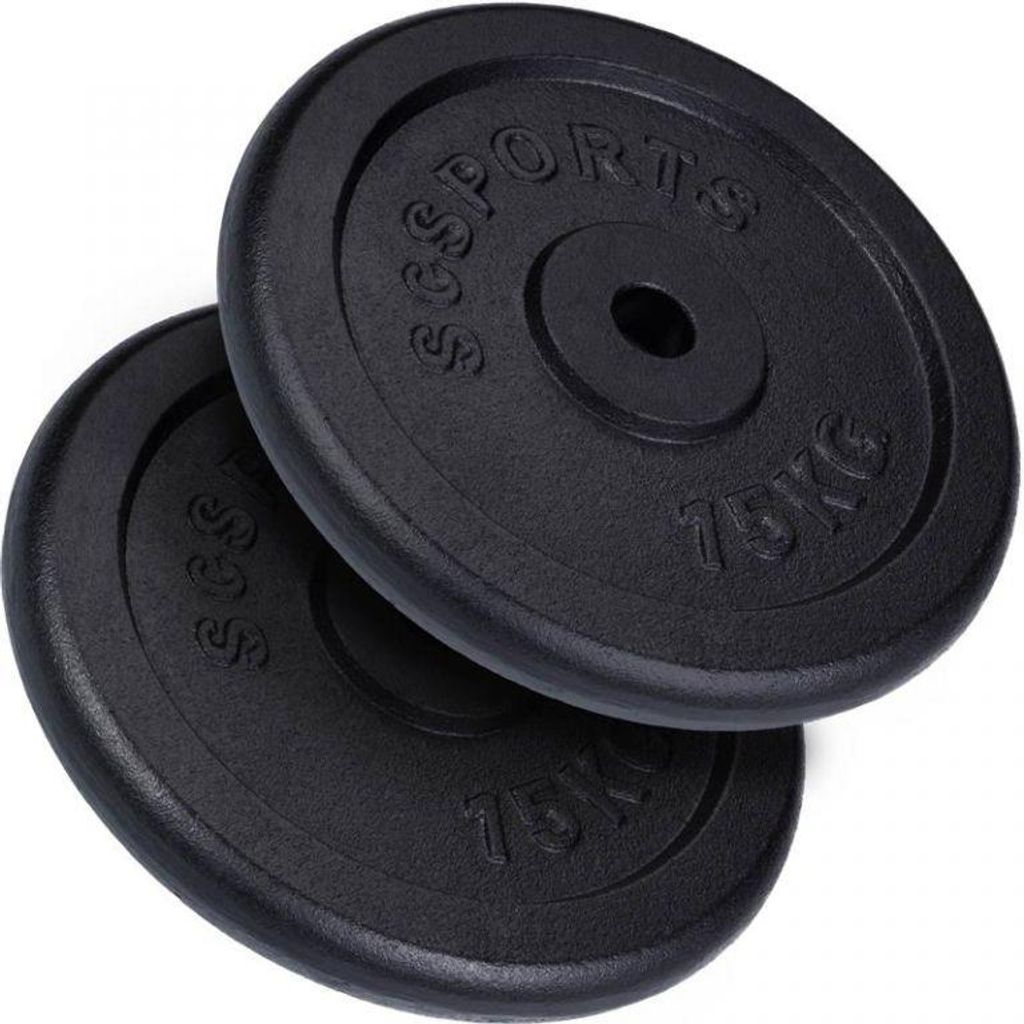 SCSports Liatinové kotúče, 2 x 15 kg Obrázok produktu 