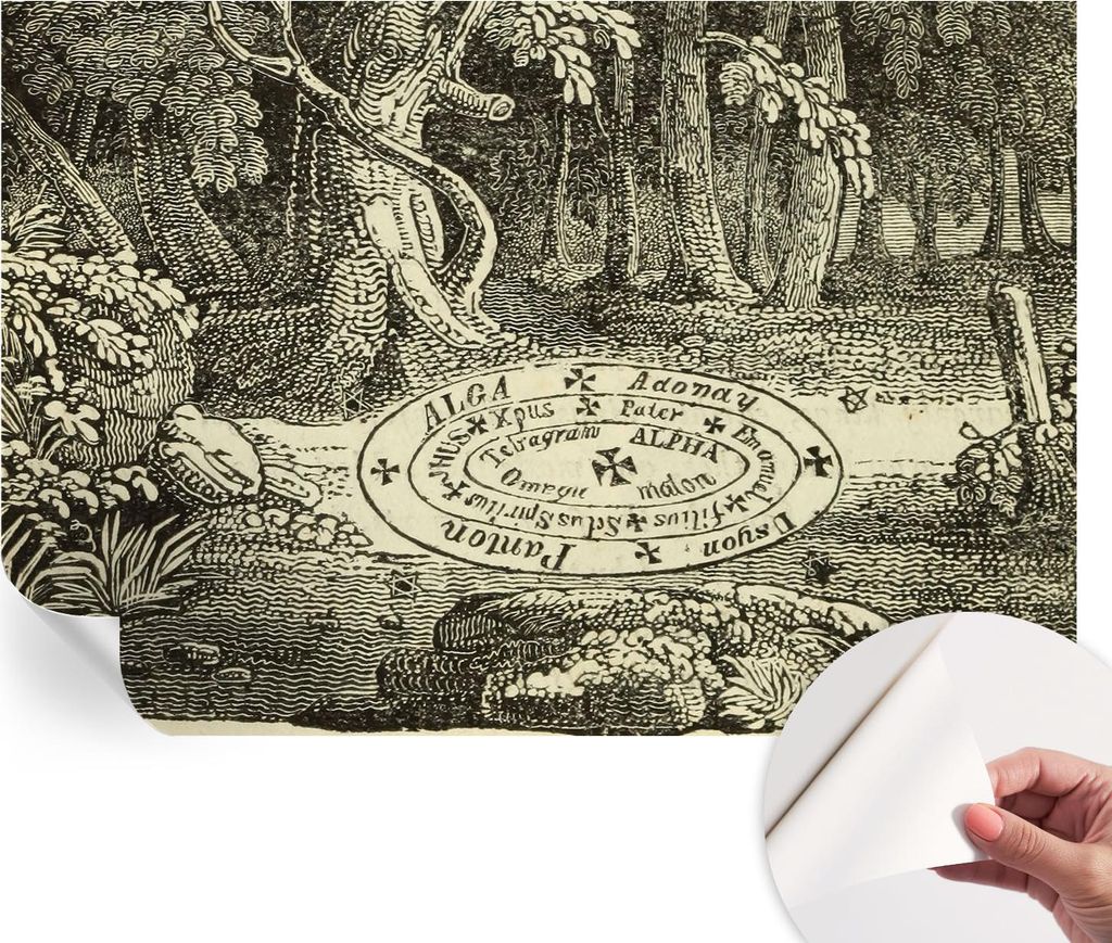 Selbstklebende Wandtapete - Dekorative Tapete für Wohnzimmer - Klebefolie für Wandbilder - Tapetenfolie für Wanddekoration - 152x104 cm - Magisc...