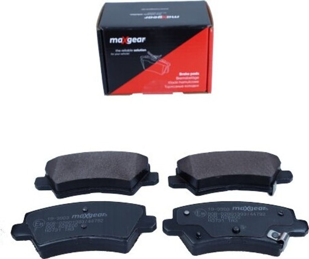 MAXGEAR Bremsbeläge Satz Hinten Bremsklötze für KIA PICANTO (TA) 19-3903