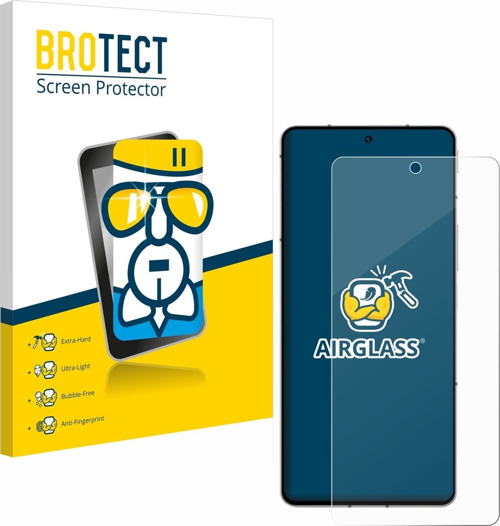 BROTECT Schutzglas für ZTE Nubia Z50S Pro Schutzfolie Panzer Folie Glas Display Schutz klar