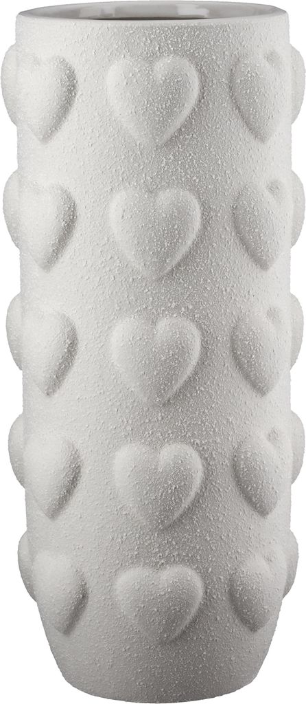Gilde Vase, "Herzlich", Keramik, weiß, VE 2, H. 25 cm, D. Image du produit 