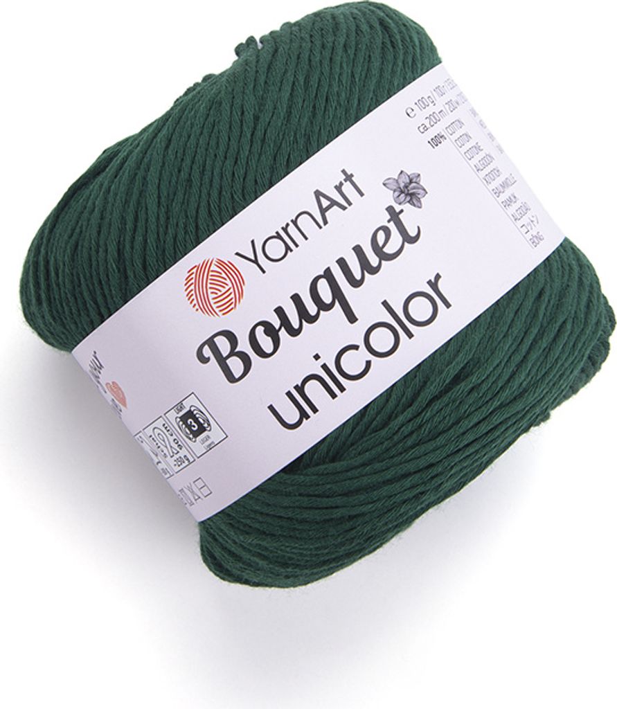 YarnArt Bouquet Unicolor Garn - 100% Baumwolle, DK, 200m, Produktbild 