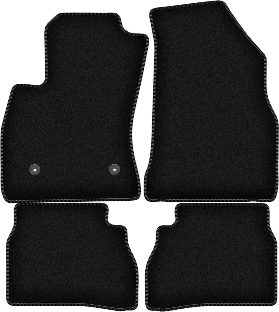 Tappetini in velluto per RAM ProMaster (2013-, furgoncino) neri, set 4 pz, con fissaggi
