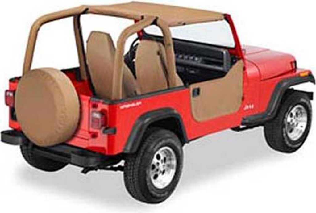Bikinitop Strapless braun Spice Verdeck Softtop Jeep Wrangler YJ Bj. 92-95