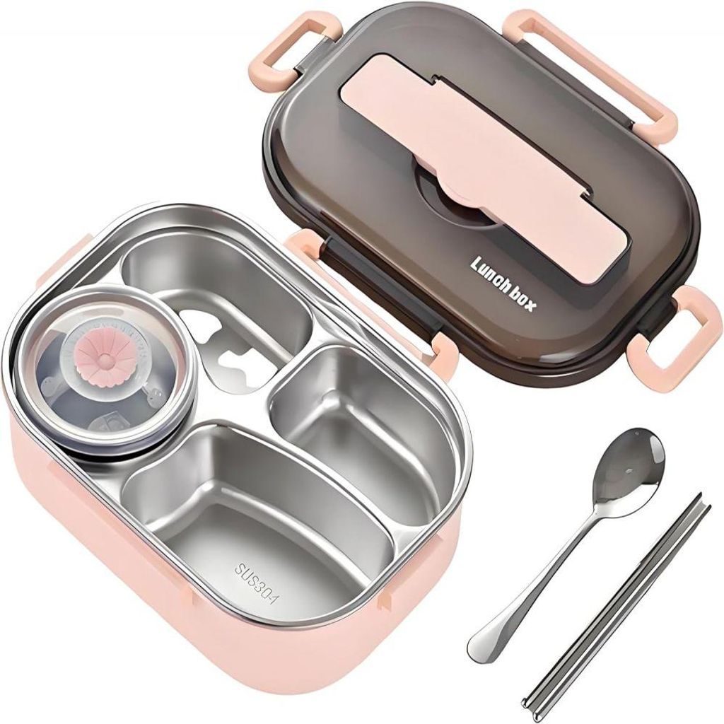 Doppelwandige Lunchbox aus Edelstahl 304 für Fast Food, Produktbild 