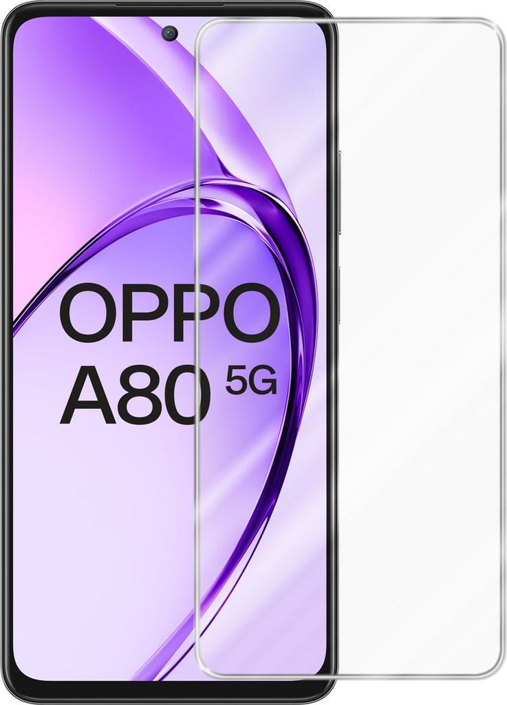 Cadorabo Panzer Schutz Glas für Oppo A80 Schutzfolie in Ultra-Klar Hüllen freundlich - Gehärtetes (Tempered) Glas Dipslayschutz Folie in 9H Här...