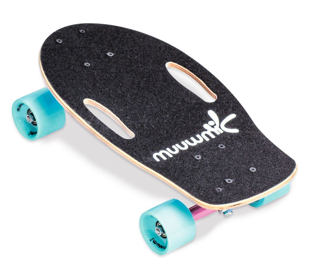 Alert Sports Mädchen Skateboard Funboard Neon Rosa Blau Größe 55cm Abec 7 