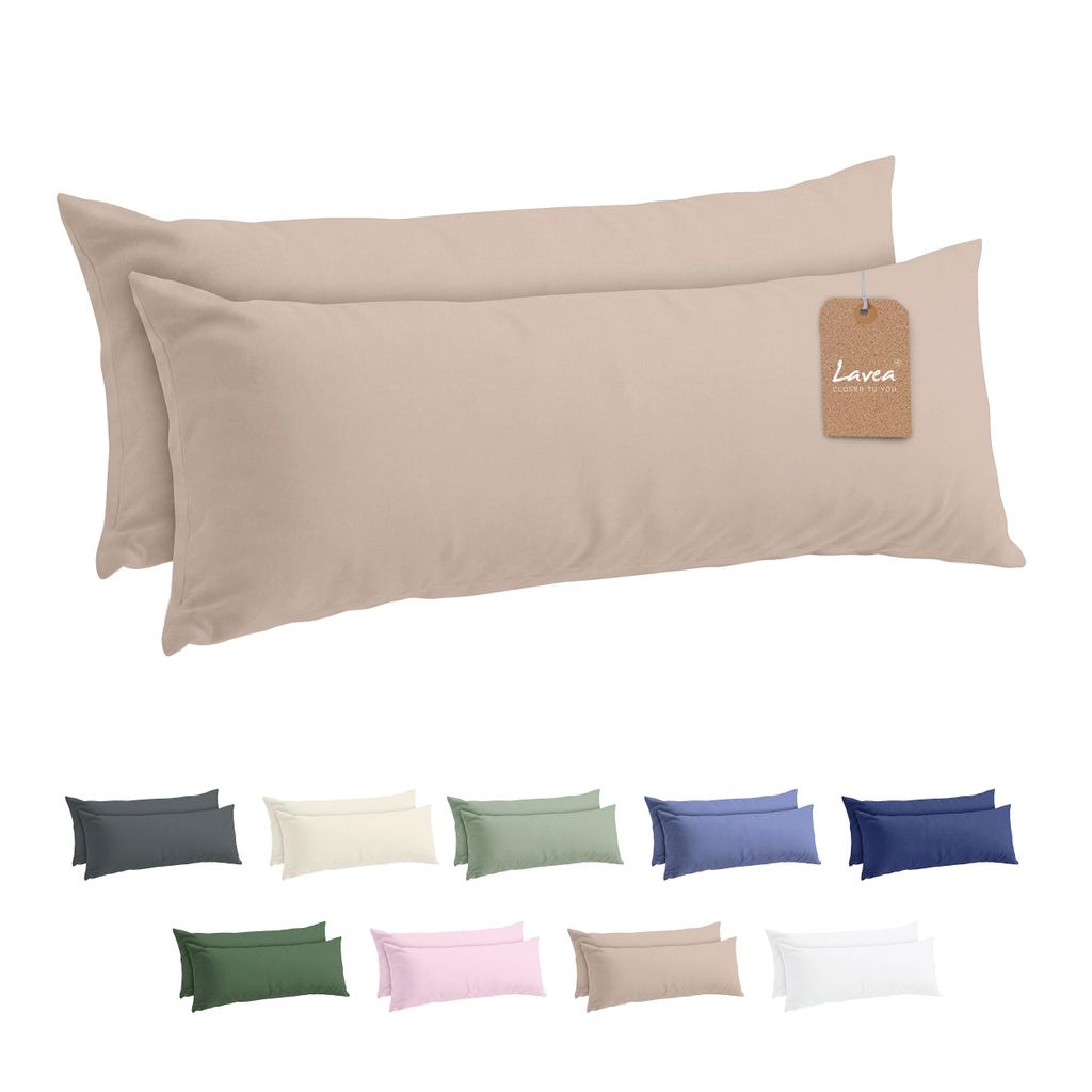 Lavea® 2er Set Kissenbezug - 40x145