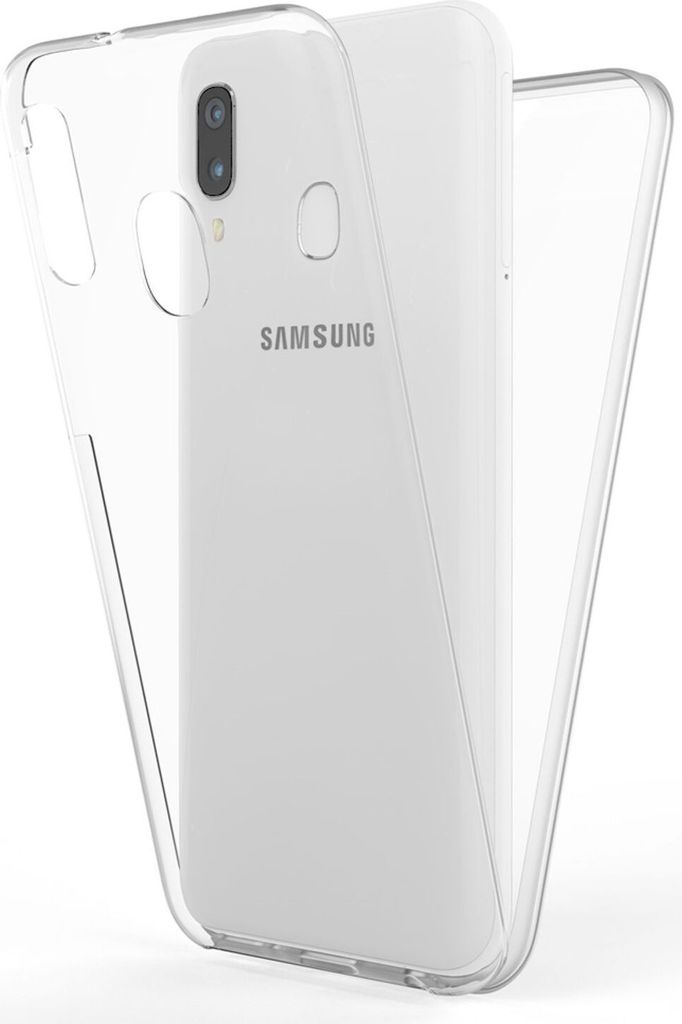 NALIA Handy Hülle für Samsung Galaxy A40, 360 Grad Slim Schutz Case Cover Tasche