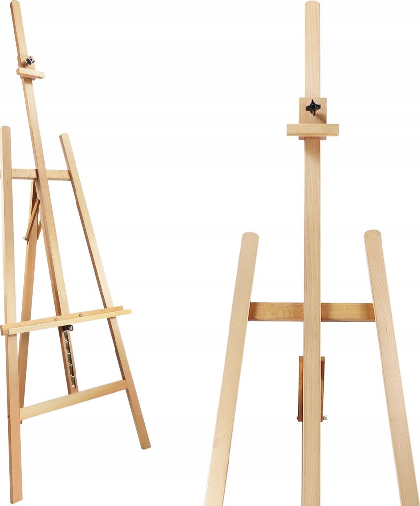 Studiostaffelei aus Buchenholz 230 cm – Profi Staffelei für Künstler