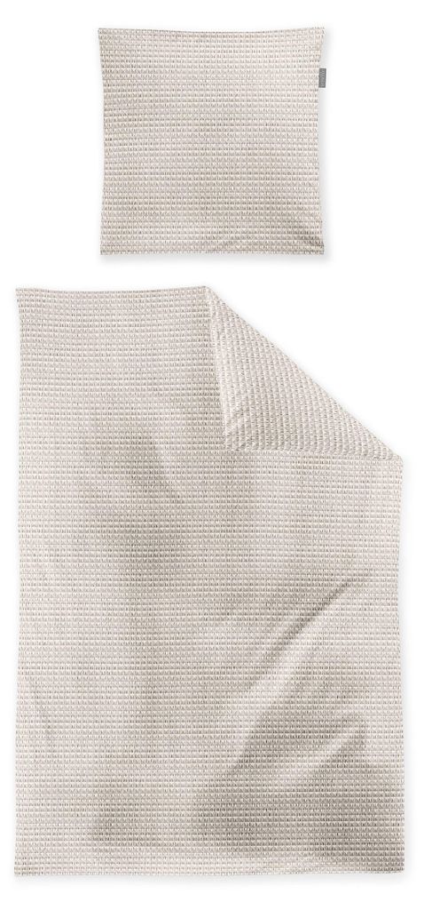 Irisette Bettwäsche beige 1x 135x200 cm + 1x 80x80 cm Produktbild 