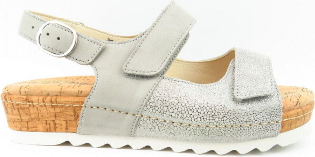 Waldläufer H-Amelie TORE DENVER stein Damen Sandale in Grau, Größe 7