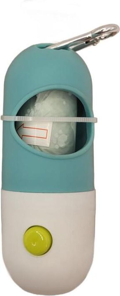 halter für Hundekotbeutel mit Taschenlampe, blau Produktbild 2