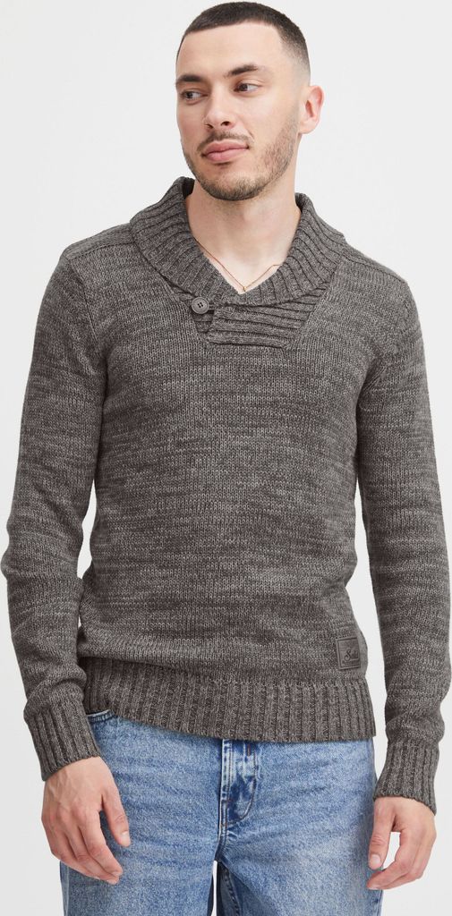 SOLID SDPhil Herren Pullover Strickpullover Grobstrick Pullover mit Schalkragen 100% Baumwolle Regular fit
