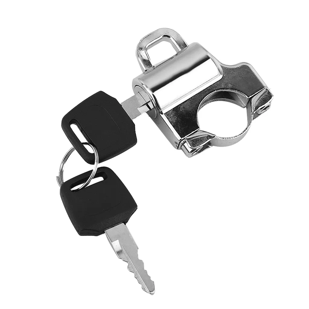 Verrou de sécurité pour casque moto avec câble flexible et alliage zinc