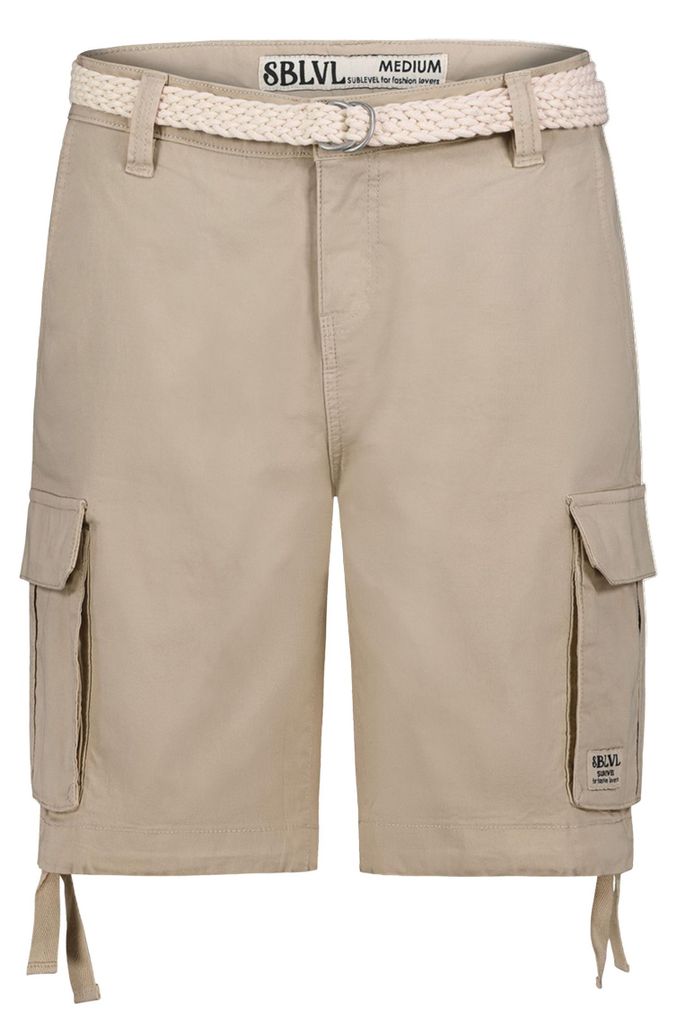 Sublevel Cargo-Bermuda Shorts mit Flechtgürtel Größe: L Produktbild 