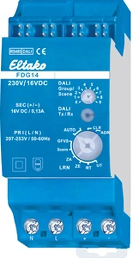 Eltako FDG14 Funk-DALI-Gateway - Gateway Wireless 16 Canali per Guida DIN