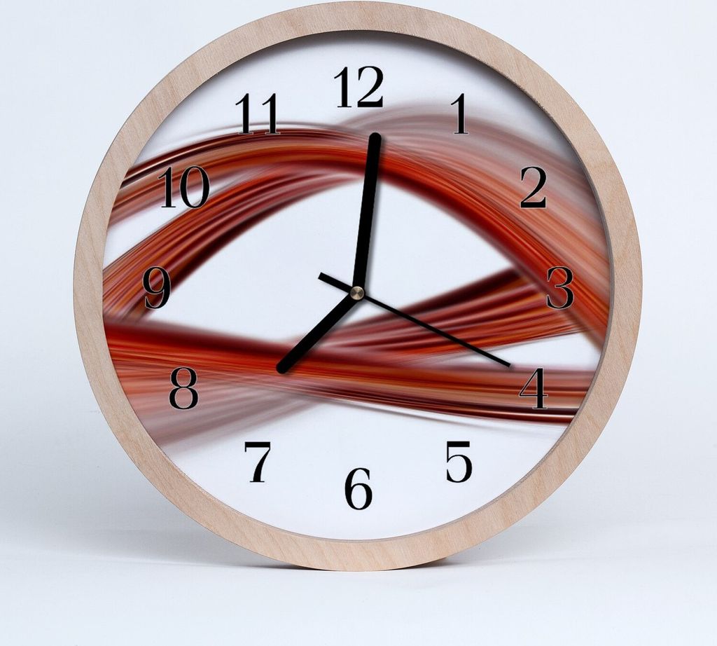 Holzuhr 20fi cm wanduhr - Kunst abstrakte Linien