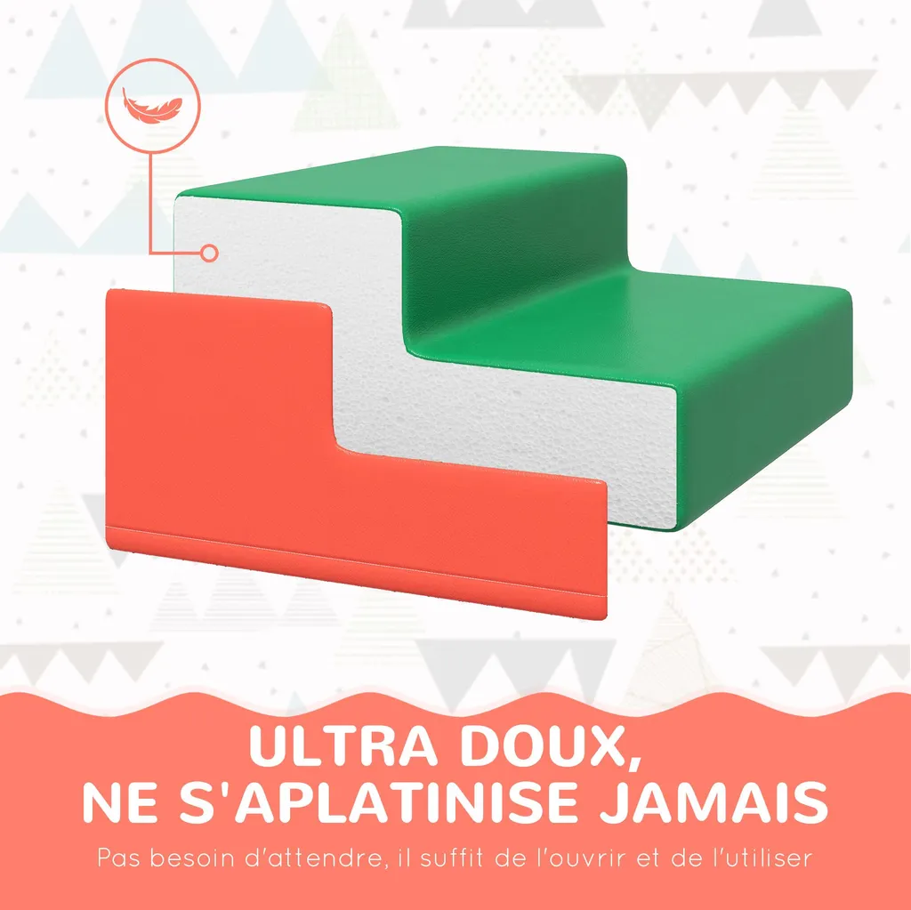 Blocs de construction mousse bébé avec housse synthétique lavable