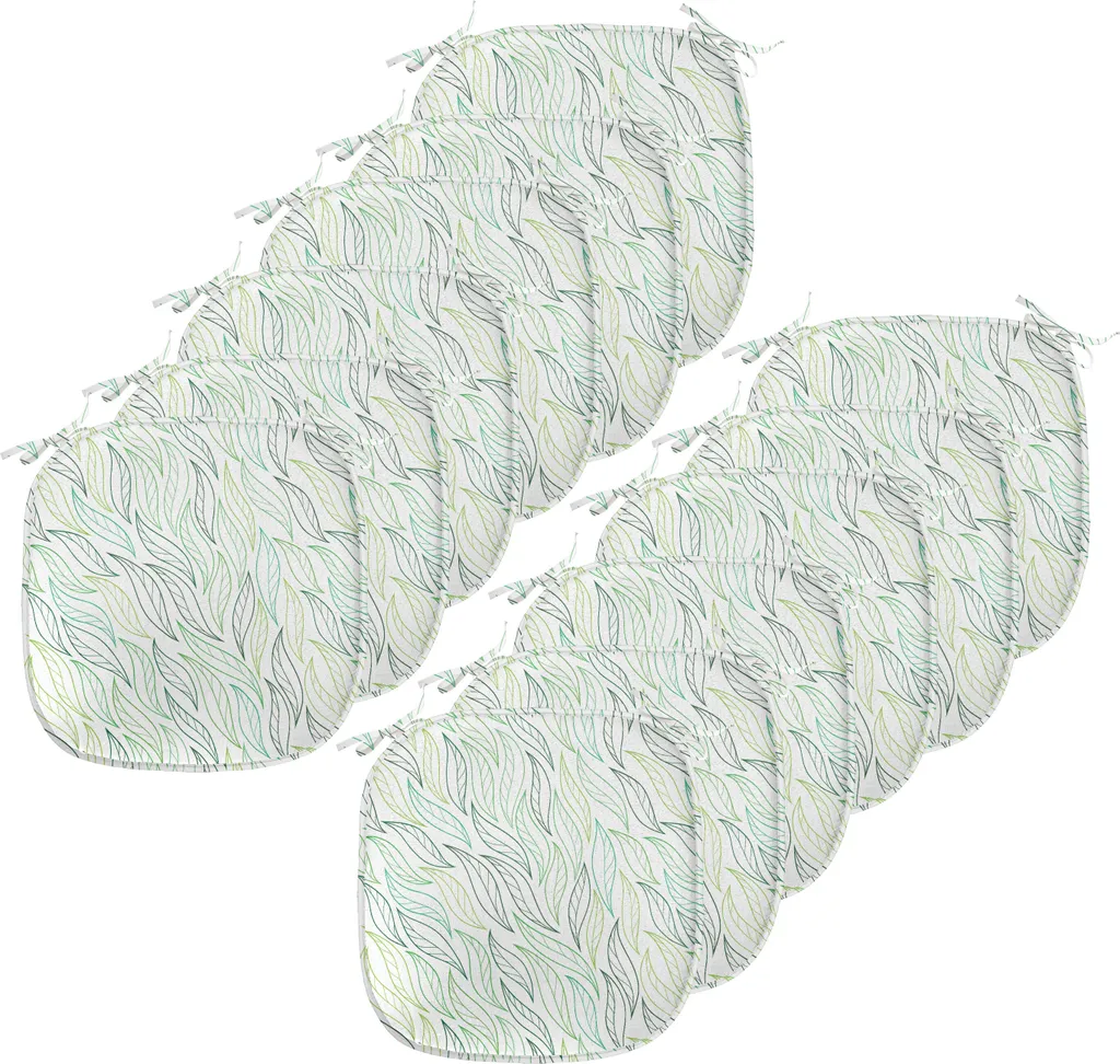 Cuscini Sedie 40x40 ABAKUHAUS Blu Navy Verde Set 12 Impermeabile
