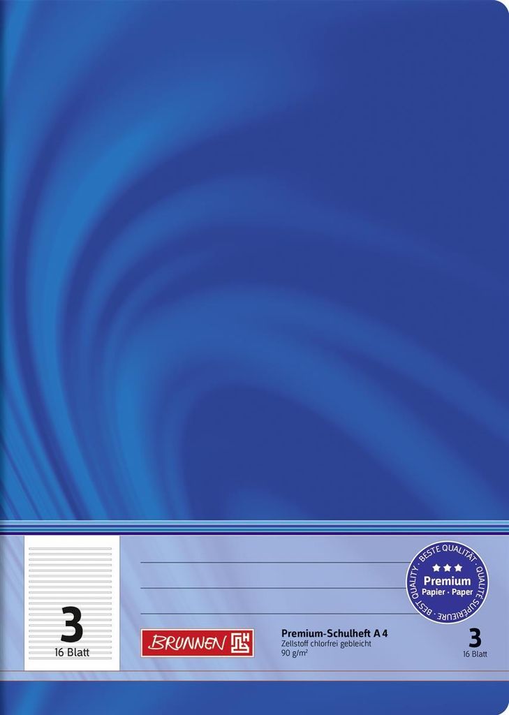 25X BRUNNEN 104470302 Schulheft A4 Vivendi Lin 3 16Bl Zdjęcie produktu 