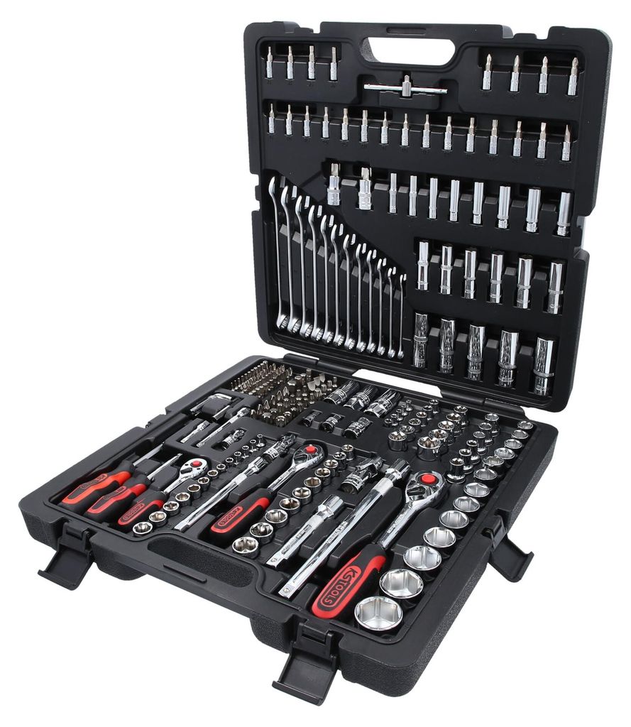 KS Tools 1/4", 3/8" en 1/2" CHROMEplus doppelmaatsleutelset Productafbeelding 