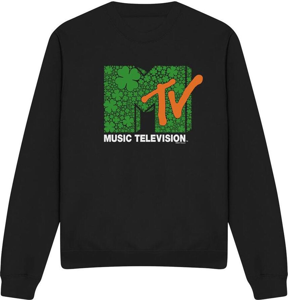 MTV - Sweatshirt für Herren/Damen Uni - St Patricks-Tag TV12558 (M) (Schwarz)