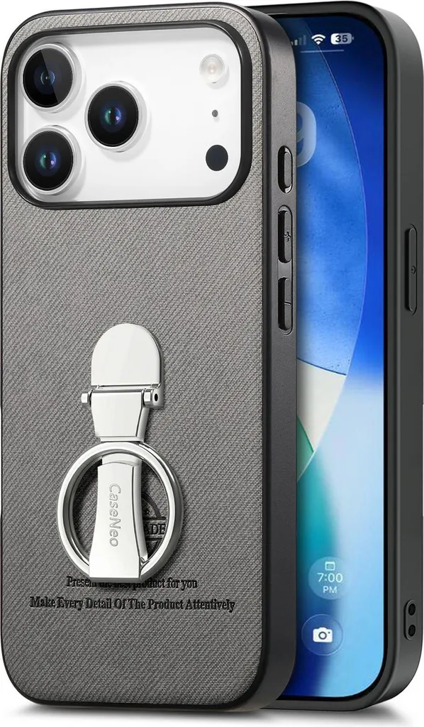 Custodia INF iPhone 17 Air Grigia - Eleganza in TPU e Anello 360°