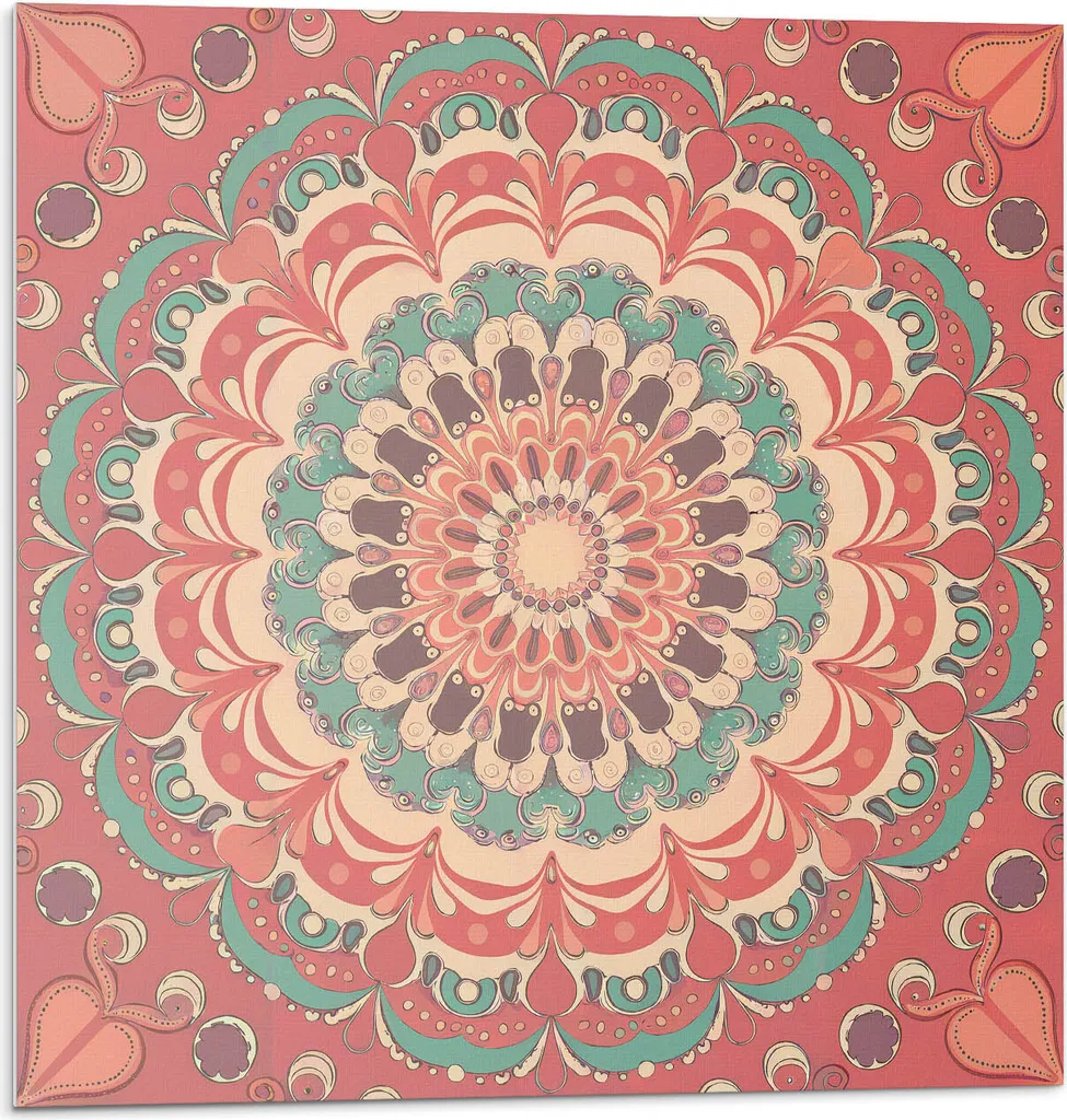 Set 20 Piastrelle Vinile Mandala 20x20cm - Adesivi Parete Economici