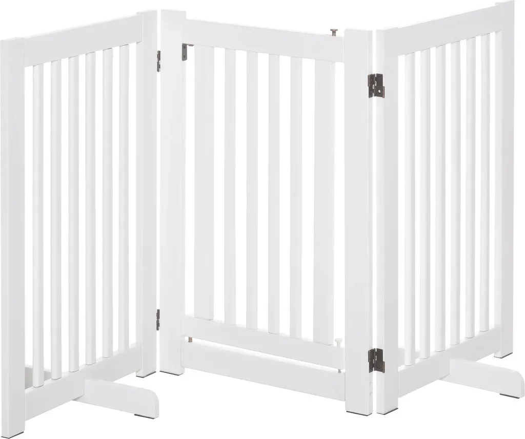 Barrière autoportante sans perçage - Stop accès chien - MDF Blanc