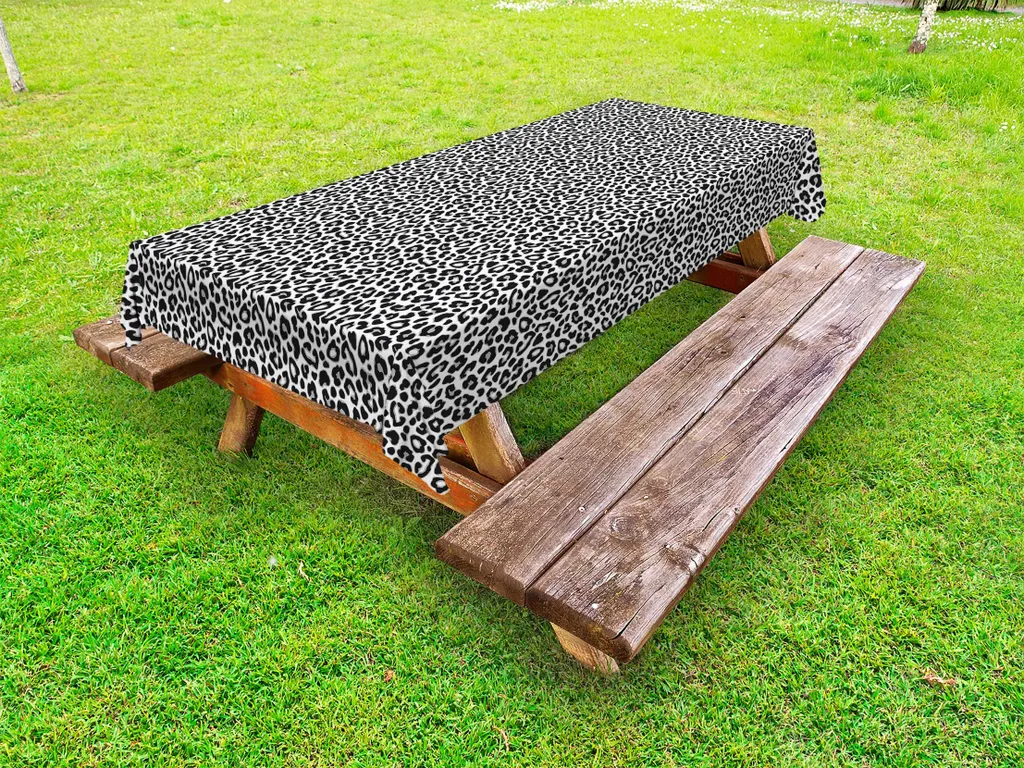 Tovaglia Rettangolare Leopardata – Pelle Di Animale Selvaggio – 140x170 Cm – Perfetta Per Cucina, Sala Da Pranzo, Feste A Tema