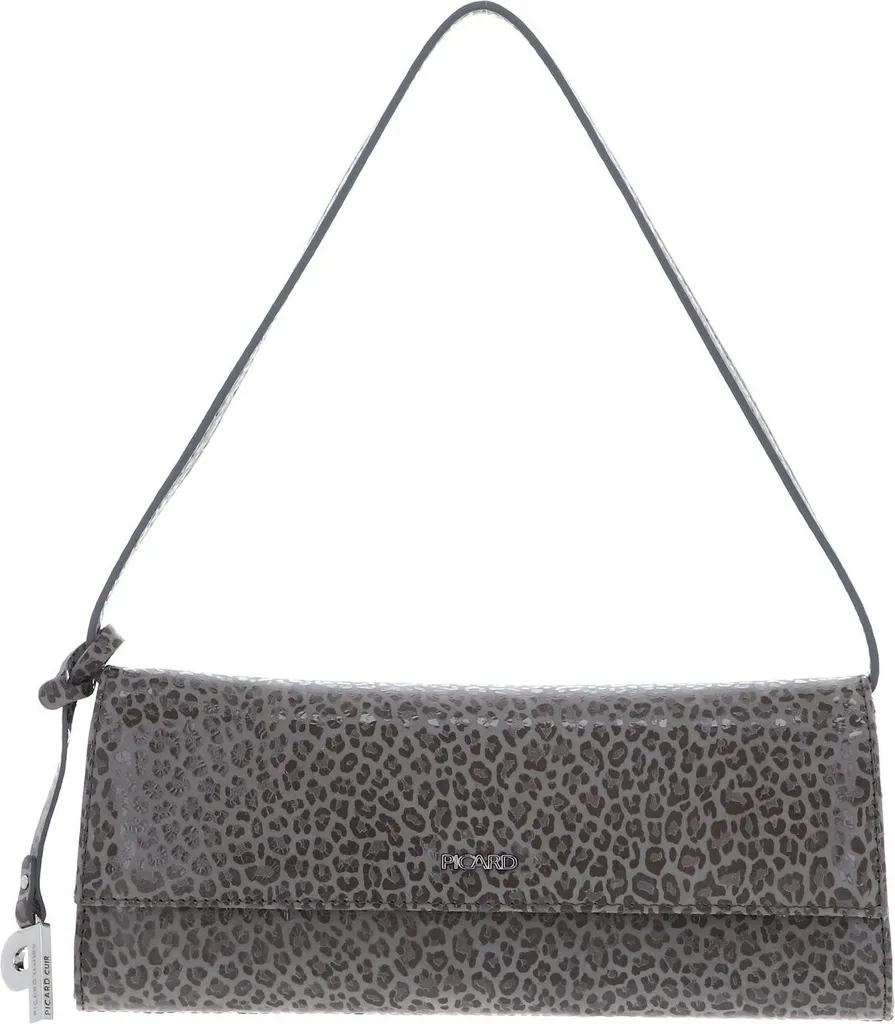 Sac Bandoulière Gris Cuir PICARD Auguri Idéal pour Soirée et Bureau