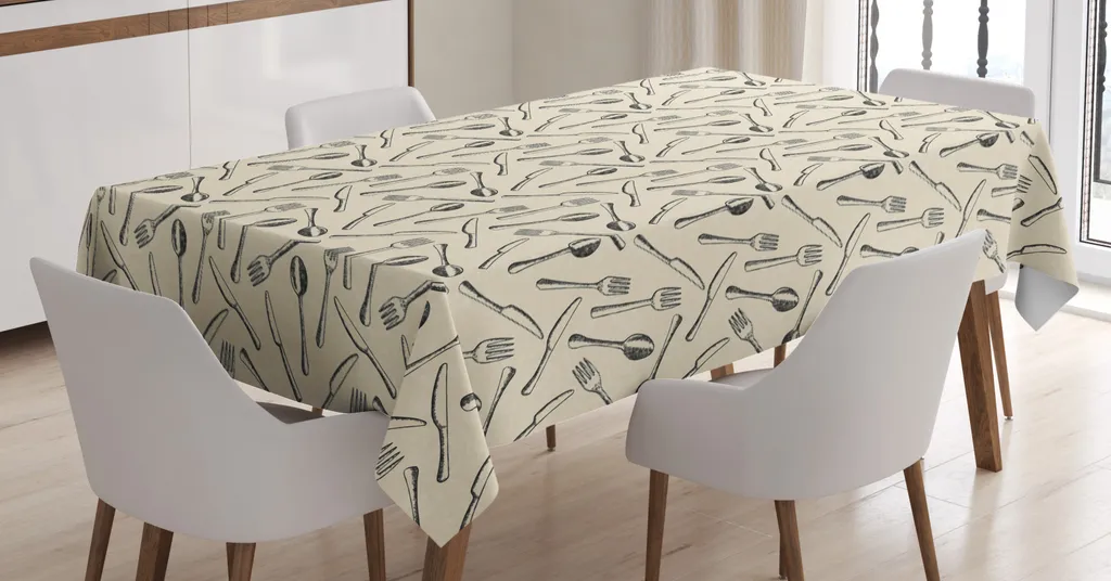 Tovaglia ABAKUHAUS 140x240 Resistente e Lavabile | Grigio Moderno