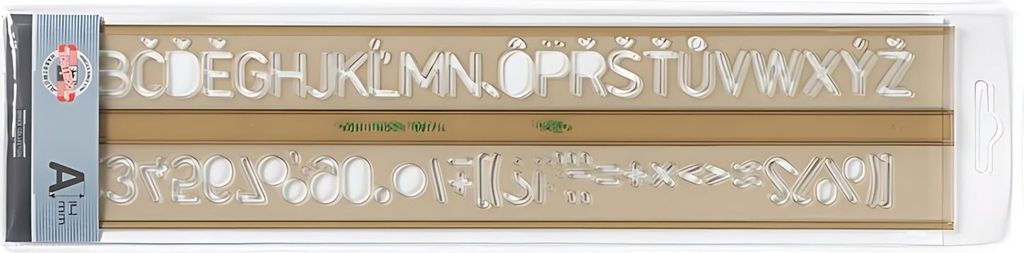 Buchstaben-Zahlen-Schablone 14 mm Koh-i-noor