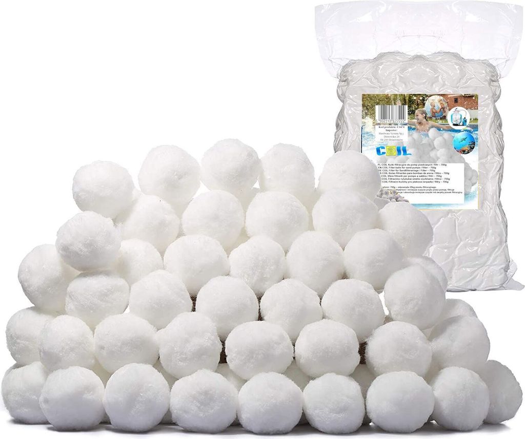 H2O Filterkugel Set - Hochwertiger Ersatz für Poolfiltersand (25 kg)