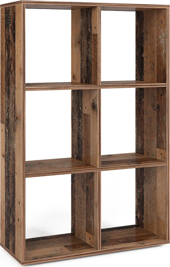 Meuble cube Vicco bois antique 72cm : Rangement robuste et design 36555