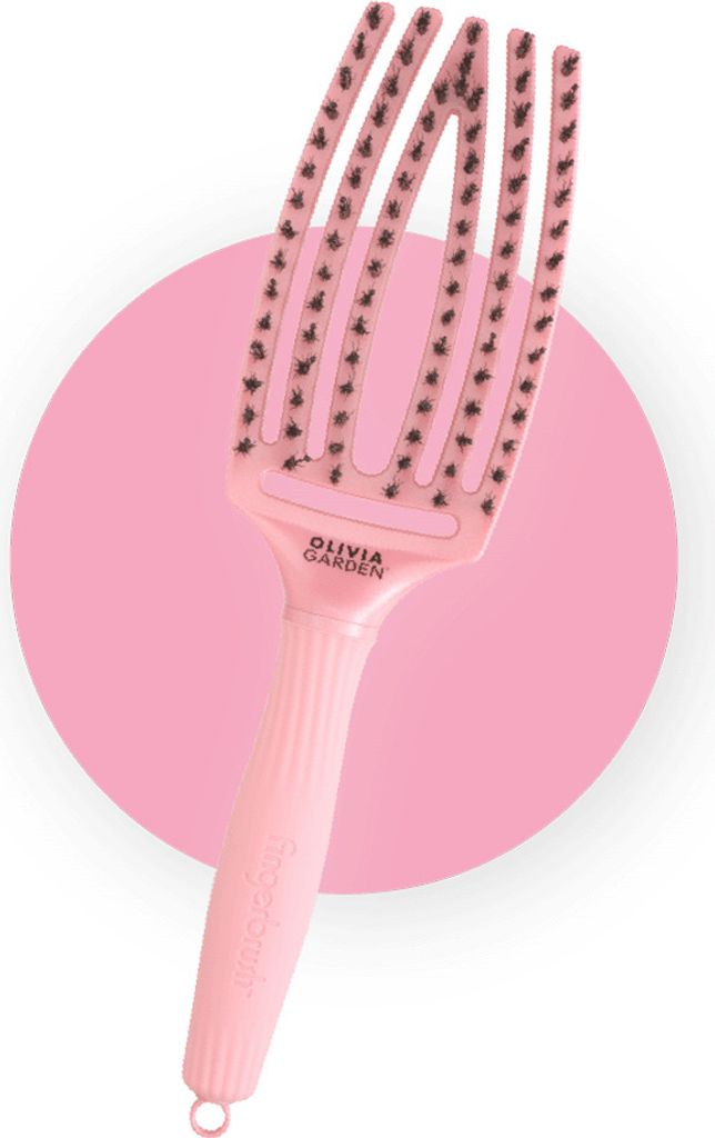Olivia Garden Bürste Olivia Garden Fingerbrush Love Your Art Combo Medium Pink