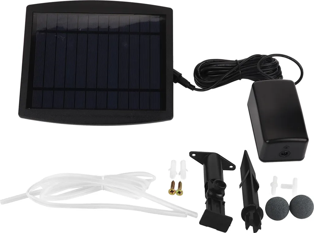 Sauvez vos Poissons de l'Asphyxie - Pompe à Air Solaire avec Batterie 6V