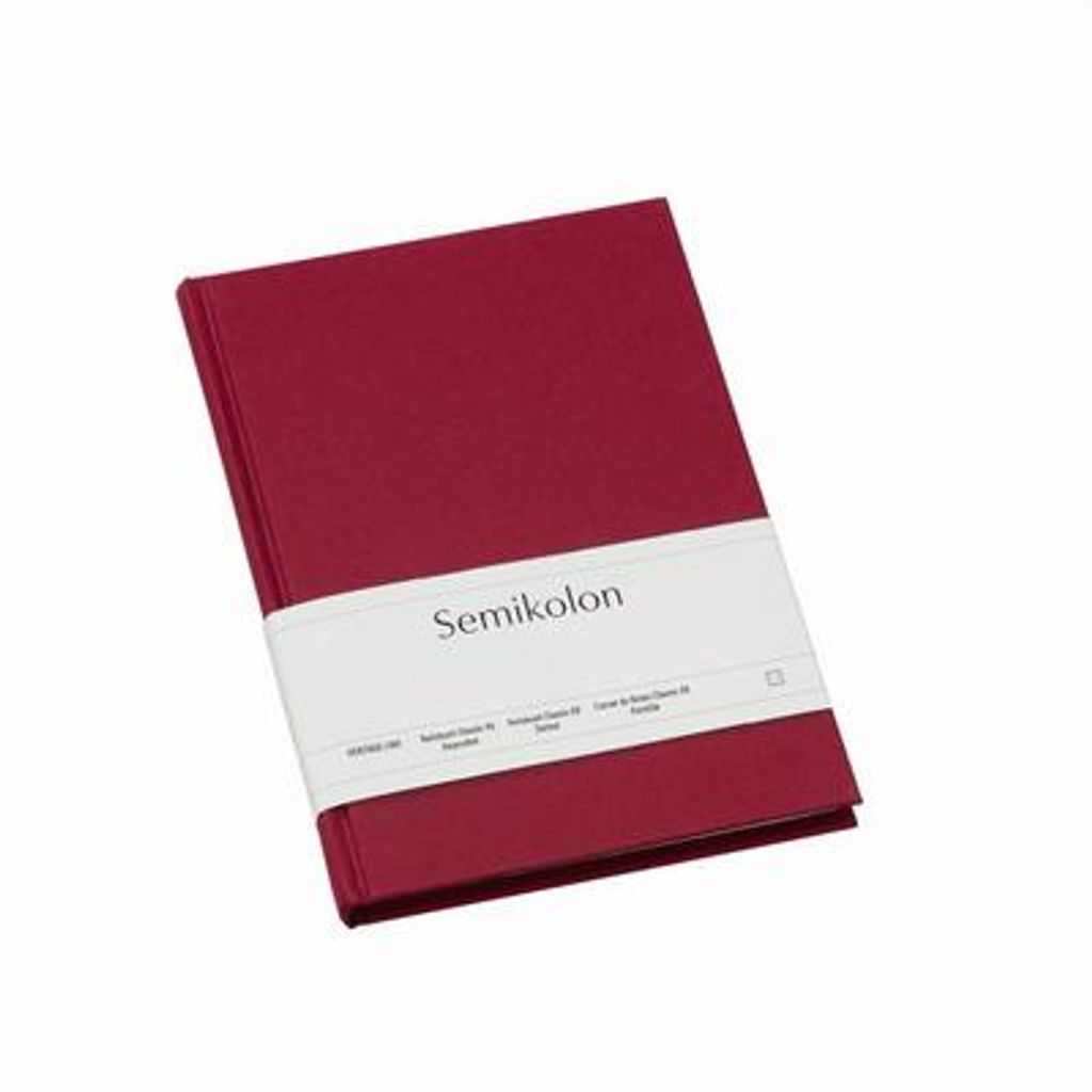 Semikolon Notizbuch Classic A5 dotted burgundy
