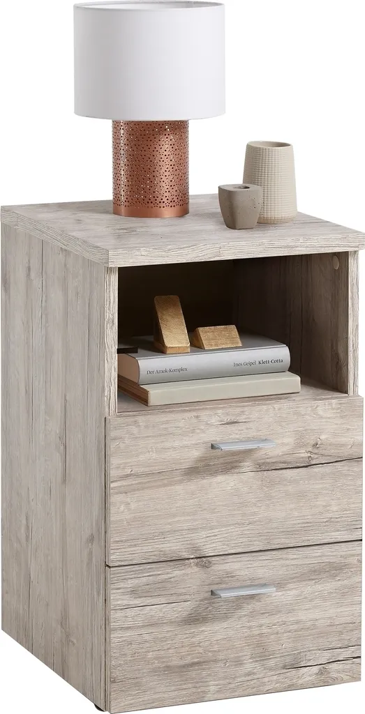 Petit chevet chêne sable 35x61cm COLIMA 1 pour rangement chambre