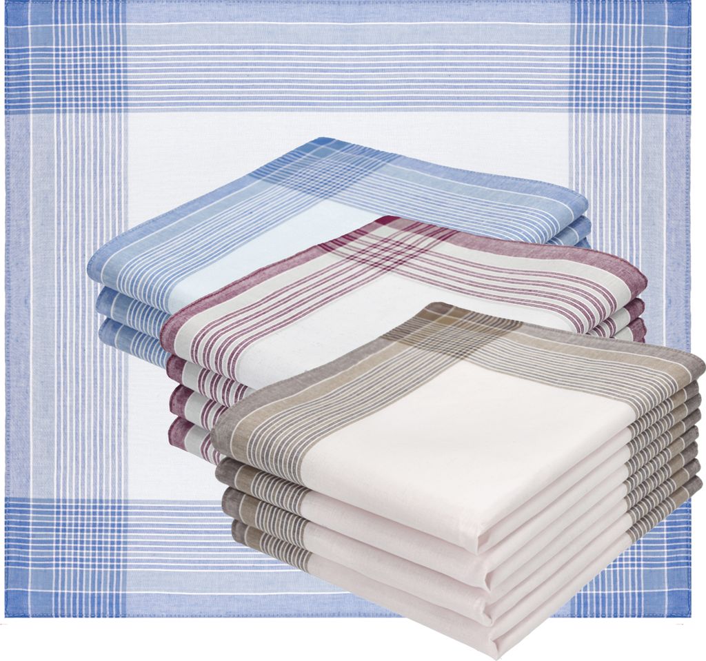 Betz 12 Stück Herren Stoff Taschentücher 40x40 cm PRIME Produktbild 