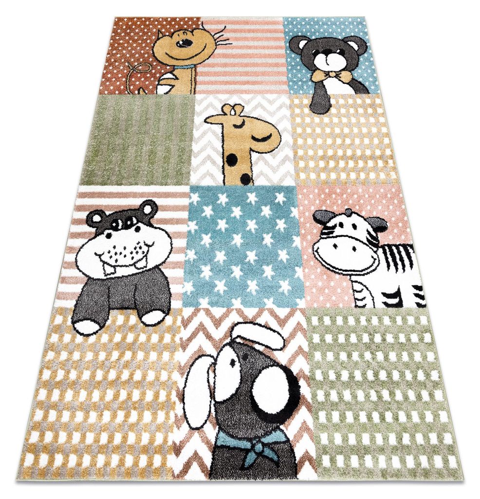 Tapis FUN Pets pour enfants, animaux coloré mutli Image du produit 