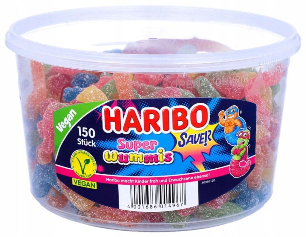 Bonbons gélifiés Super Wummis Sauer, 150 pièces, 1,05 kg - Image du produit 