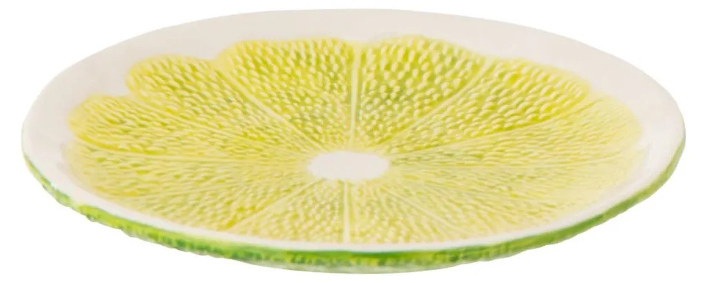 Assiette de présentation J-Line Limette pour tables estivales chic