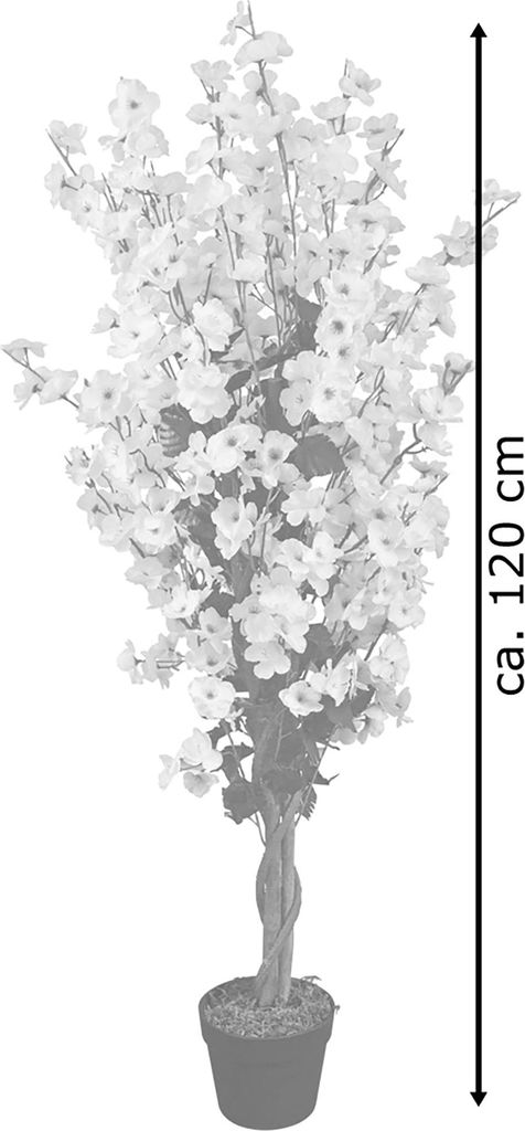 Decorazione della casa albero di ciliegio artificiale Bonsai matrimonio Indoor soggiorno pavimento pianta finta con lavabo decorazione floreale simulata  15