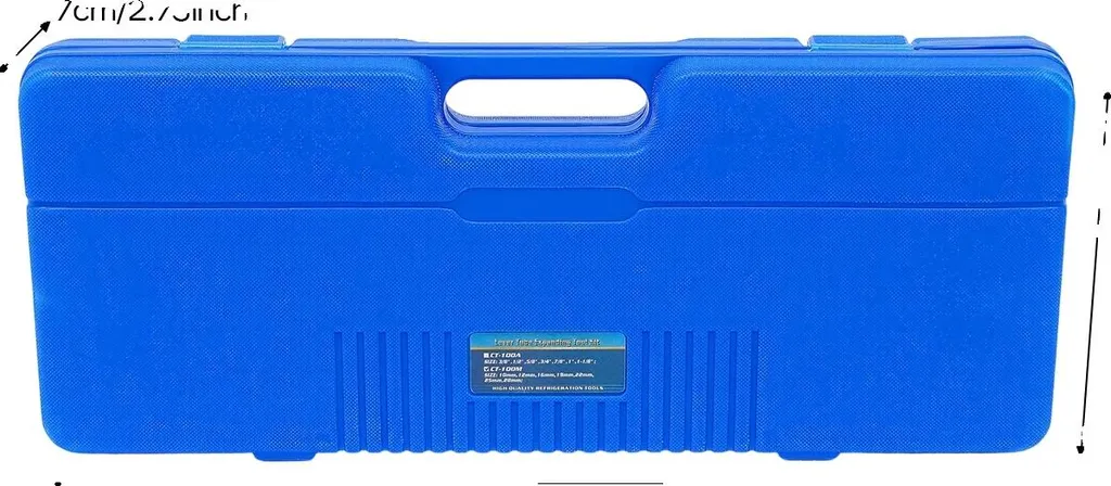 Kit d'élargisseur de tuyaux manuel avec 7 têtes, outil bleu robuste